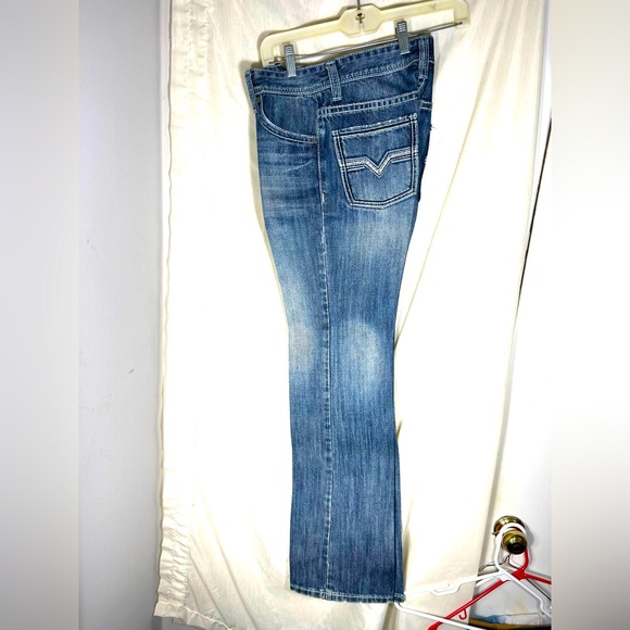 Rock and Roll Regular Fit Bootcut Jeans Size 18 R Or Measures 28x33 Preowned. - Picture 4 of 7